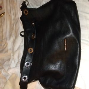 Michael Kors black leather purse
